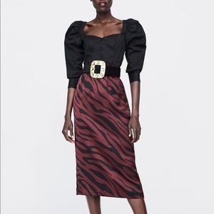 ZARA Animal Print Pencil Skirt